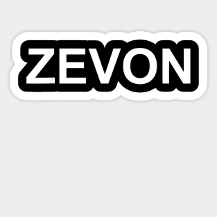 Zevon T Shirt Multiple Colors Sticker